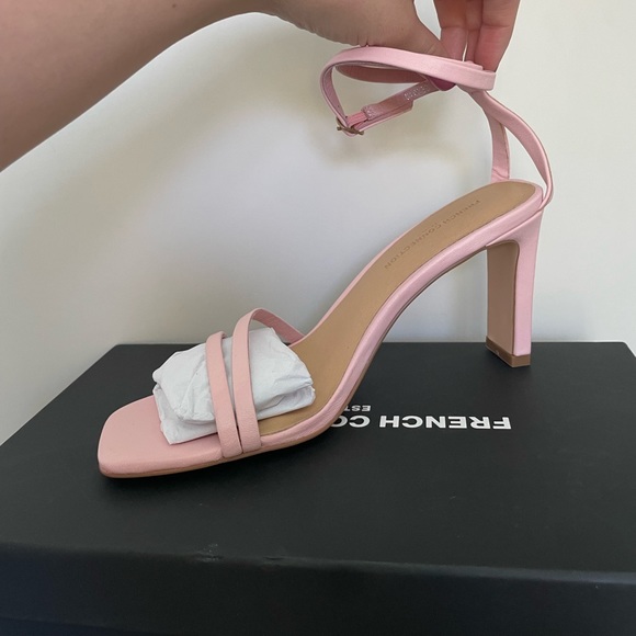 Brand New - French connection Pink Leather Heels size 39 - Picture 3 of 6